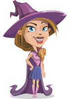 Witch with Hat Cartoon Vector Character AKA Witchyllia Potion
